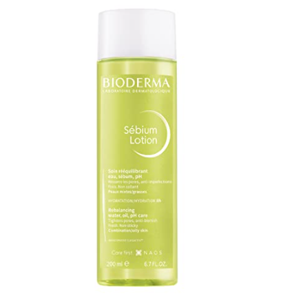 best toner for oily skin: bioderma sebium lotion